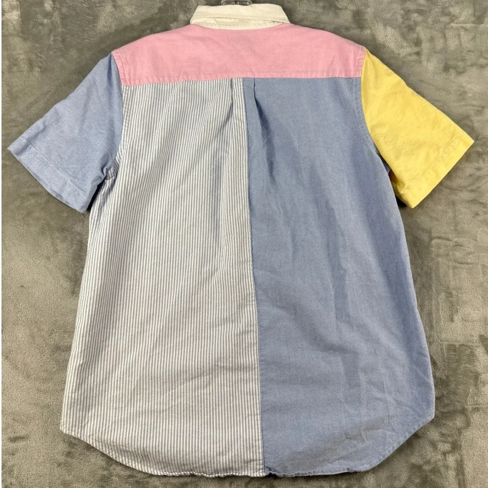 Ralph Lauren Button-Down Boys XL 18-20 Colorblock Multi-Color EUC